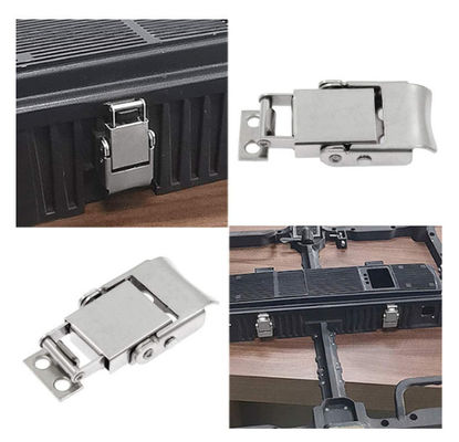 Percetakan Precision yang tahan lama Nikel Plated Steel Buckle Lock Spring Loaded Mechanism Lapisan tahan korosi