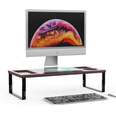 Stand Monitor Lipat Dengan Alloy Aluminium Ringan Stainless Steel Metal Stamping Tingginya Disesuaikan Desain Portable