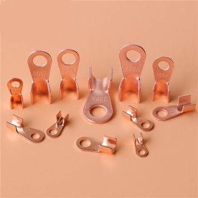 Wire Terminal Tin Plated PCB CNC Fabrication Tembaga Kuningan Lembar Logam Stamping Bagian Listrik Metal Terminal Pabrik