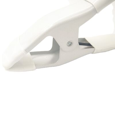 Logo Kustom Jenis Baja Pegas Gaun Pernikahan Penjepit Klip Putih Suku Cadang Stamping Logam Pegas Penjepit